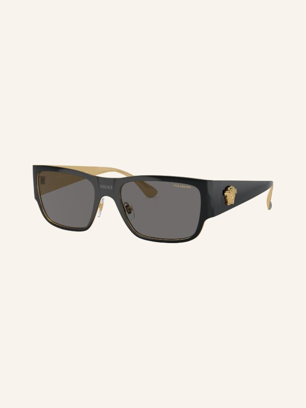 NEW VERSACE SQUARE SUNGLASSES MOD 2262 1433/81 BLACK VE2262 143381 EYEWEAR - Picture 2 of 4